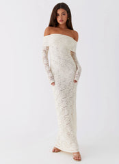 Yours Always Lace Maxi Dress - Ivory