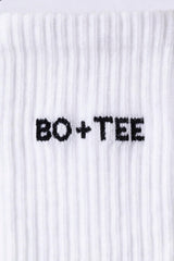 Ribbed Half-Crew 3-Pack Socks in White