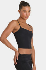 ButterCloud™ Crop Tank Top in Black