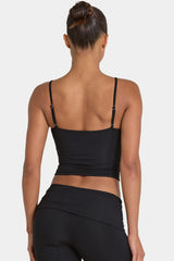 ButterCloud™ Crop Tank Top in Black