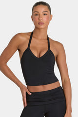 ButterCloud™ Crop Tank Top in Black