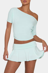 ButterCloud™ Mini Skort in Peppermint