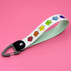 A Rainbow Dice Keyfob