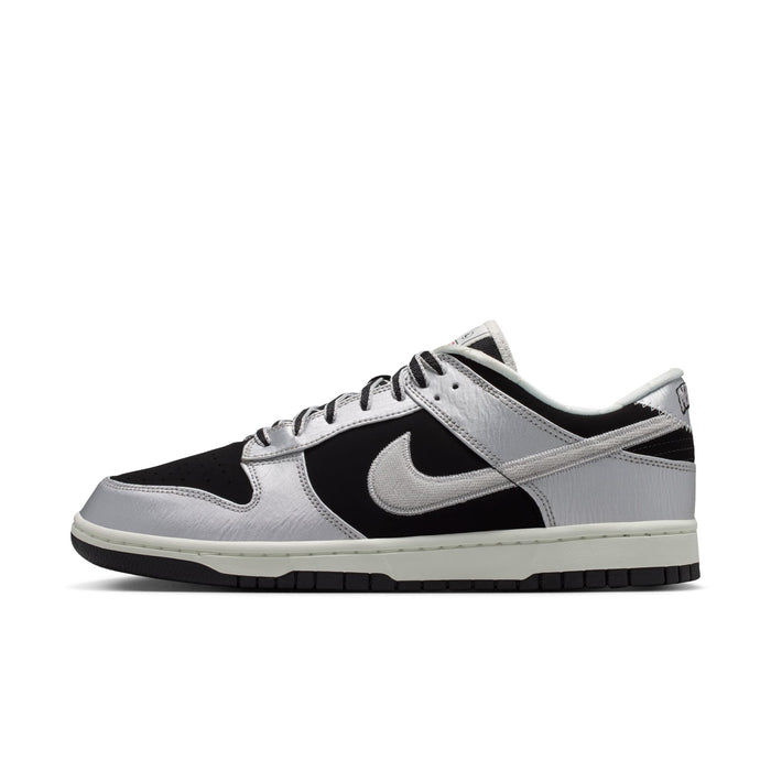 Nike Dunk Low Retro (Metallic Silver/Black)