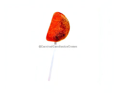Karla Fire Kids Sandia Lollipop featuring watermelon flavor and chili powder, ideal bulk Mexican candy.
