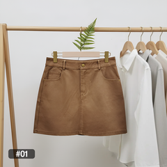 ML07872 Office Leather Skirt ( Export Clothing )