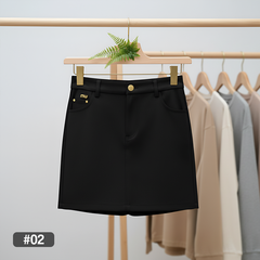 ML07872 Office Leather Skirt ( Export Clothing )