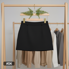 ML07872 Office Leather Skirt ( Export Clothing )