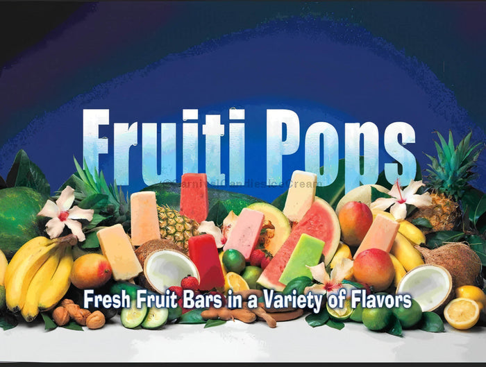 Colorful assortment of fruity pops showcasing fresh fruit bars in a variety of flavors, perfect for summer.