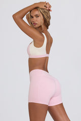 Ruched Mini Shorts in Bloom