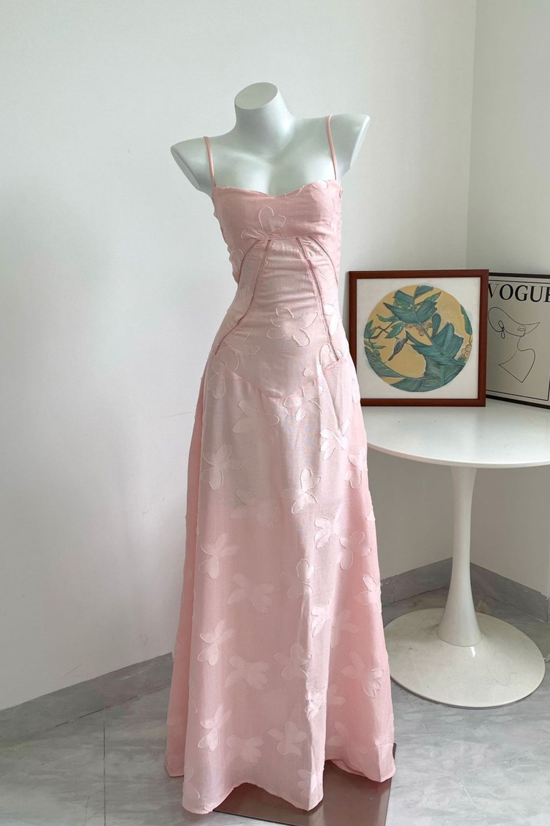 Dreamy Purple Straps Long Dress