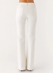 Aldo Bootleg Jeans - White