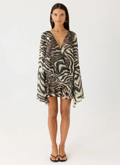 Elisana Mini Dress - Zebra