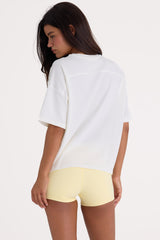 Oversized Cotton-Jersey T-Shirt in White