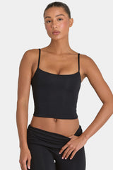 ButterCloud™ Crop Tank Top in Black
