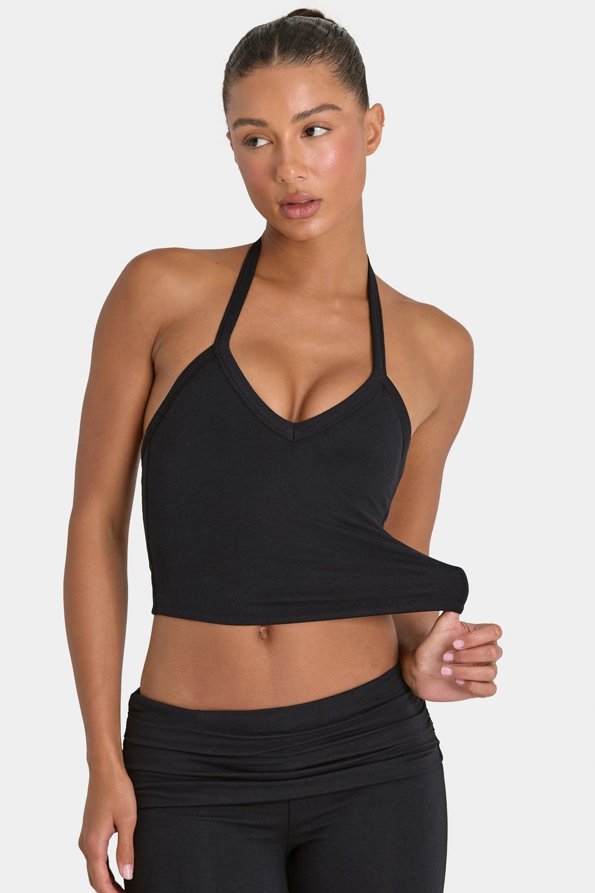 ButterCloud™ Crop Tank Top in Black
