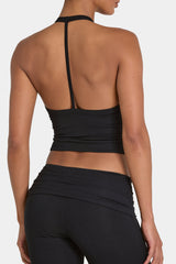 ButterCloud™ Crop Tank Top in Black