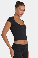 ButterCloud™ Crop Top in Black
