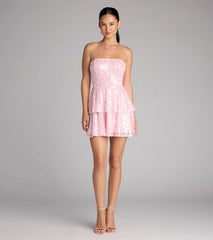Twirl Queen Vibes Sequin Skater Dress