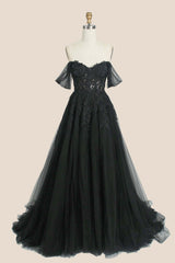 Green Floral Embroidery Strapless A-line Formal Dress