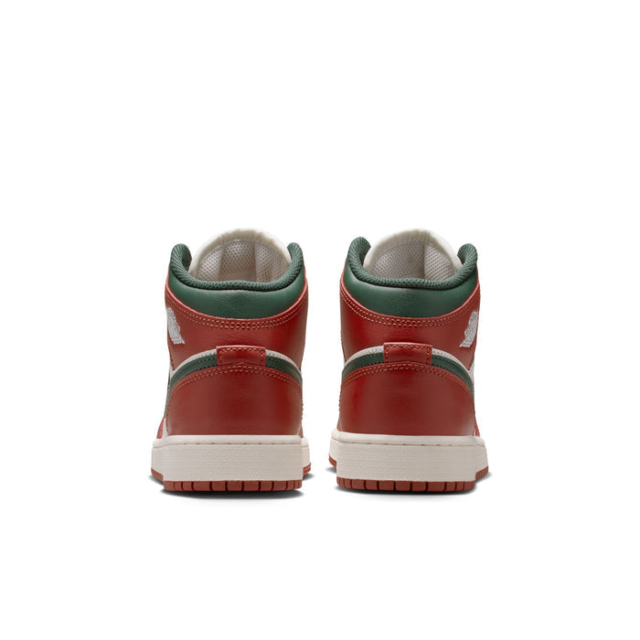 Air Jordan 1 Mid GS (Sail/Midnight Green)