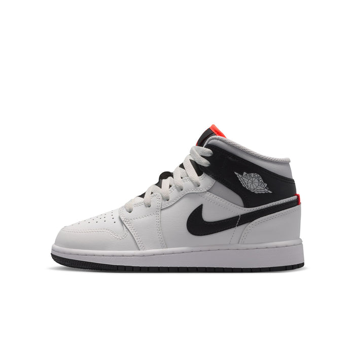 Air Jordan 1 Mid GS (Summit White/Black/Infared 23)