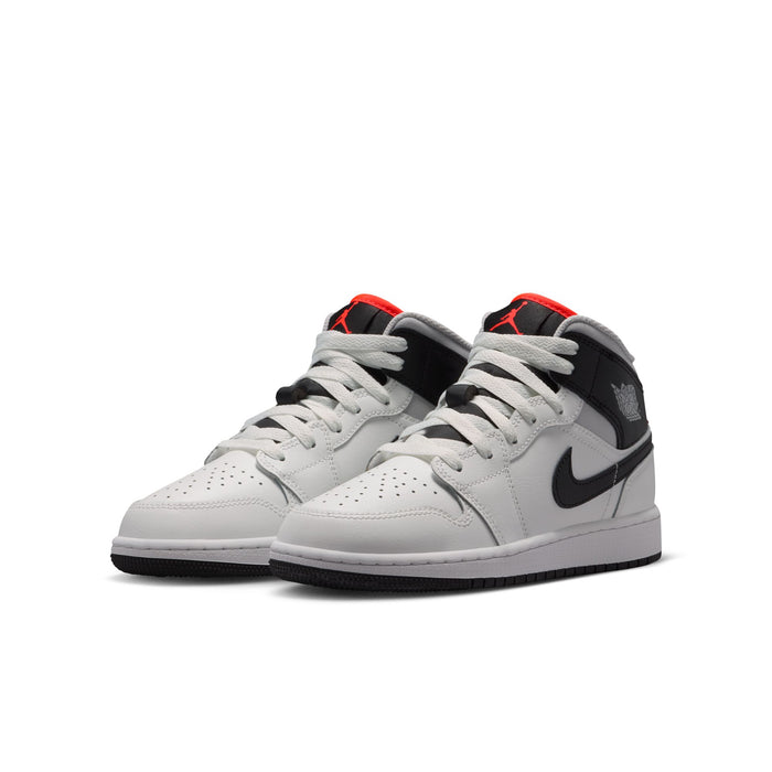 Air Jordan 1 Mid GS (Summit White/Black/Infared 23)