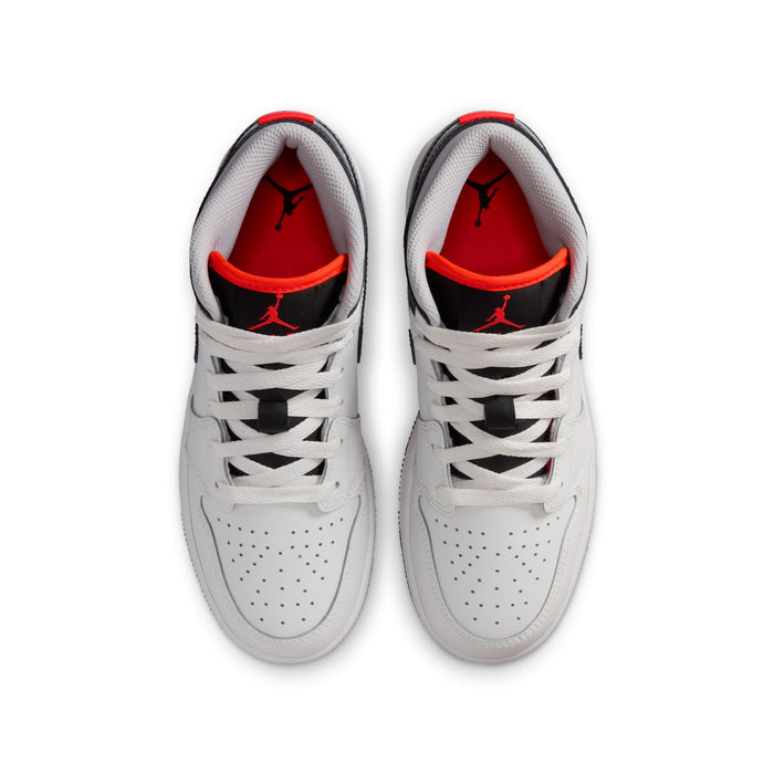 Air Jordan 1 Mid GS (Summit White/Black/Infared 23)