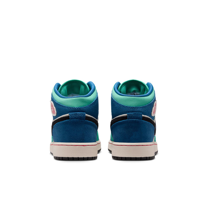 Air Jordan 1 Mid SE GS (Chalk/University Red/True Blue)
