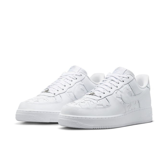 Nike Air Force 1 '07 Edge (White/White/Metallic Silver)