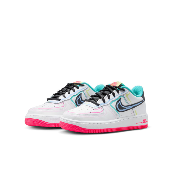 Nike Air Force 1 LE BG (White/Anthracite/Hyper Pink)
