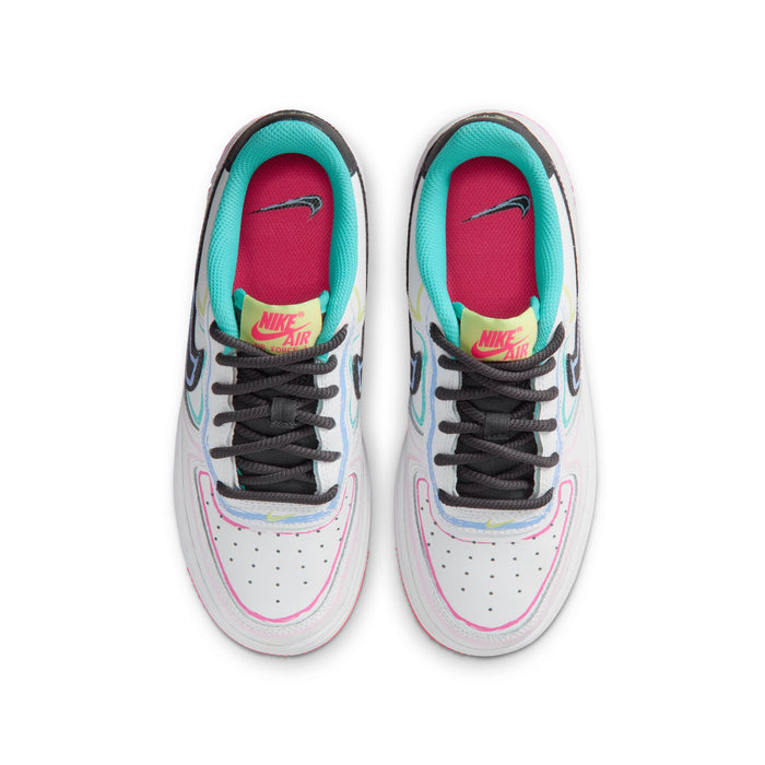 Nike Air Force 1 LE BG (White/Anthracite/Hyper Pink)