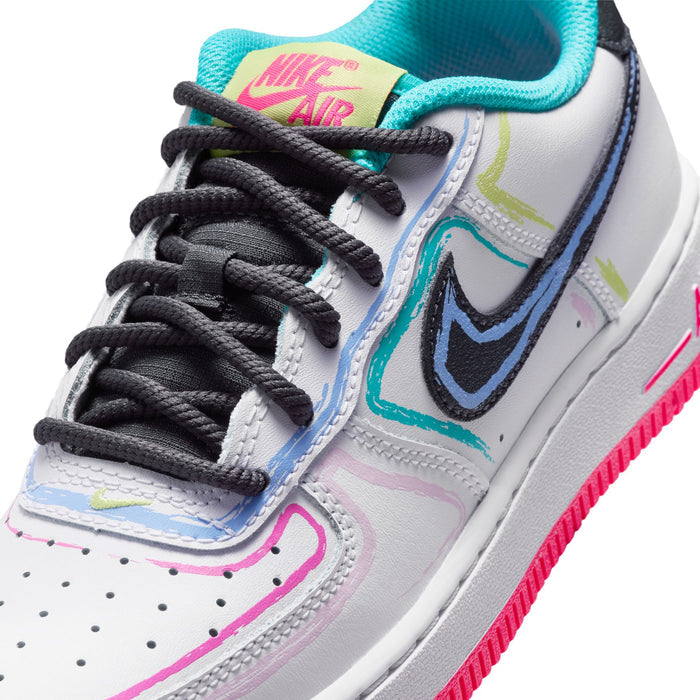 Nike Air Force 1 LE BG (White/Anthracite/Hyper Pink)