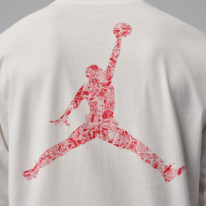 Air Jordan Laser Brooklyn Tee (Sail/Red)
