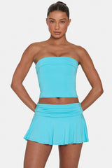 ButterCloud™ Mini Skort in Aqua