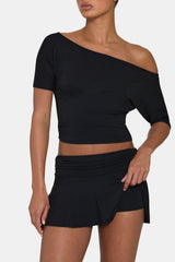 ButterCloud™ Mini Skort in Black