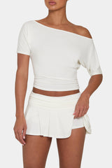 ButterCloud™ Mini Skort in Coconut