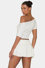 ButterCloud™ Mini Skort in Coconut