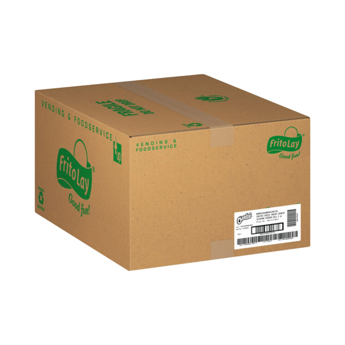 Frito Lay bulk chips case ready for vending and foodservice, featuring a classic cardboard box design.