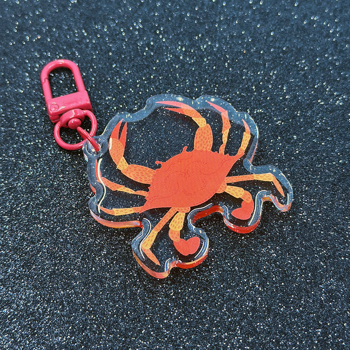 Cooked Crab Acrylic Keychain