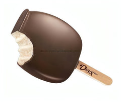 Dove Vanilla Ice Cream Bar featuring rich chocolate coating and creamy vanilla ice cream, perfect for bulk ice cream lovers.