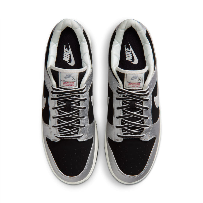 Nike Dunk Low Retro (Metallic Silver/Black)