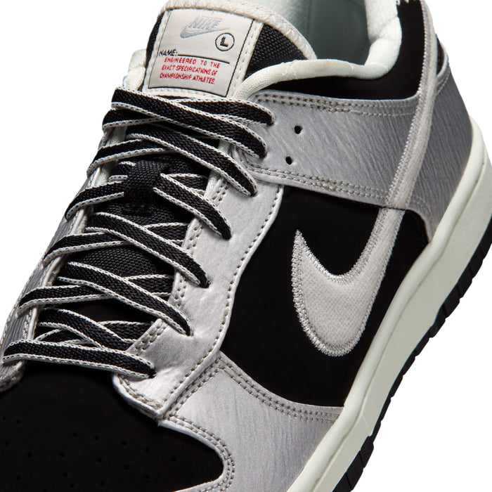 Nike Dunk Low Retro (Metallic Silver/Black)