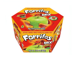 Forritos Tamarindo/Mango flavored apple covering mix box, 12.9 oz, featuring bulk Mexican candy.
