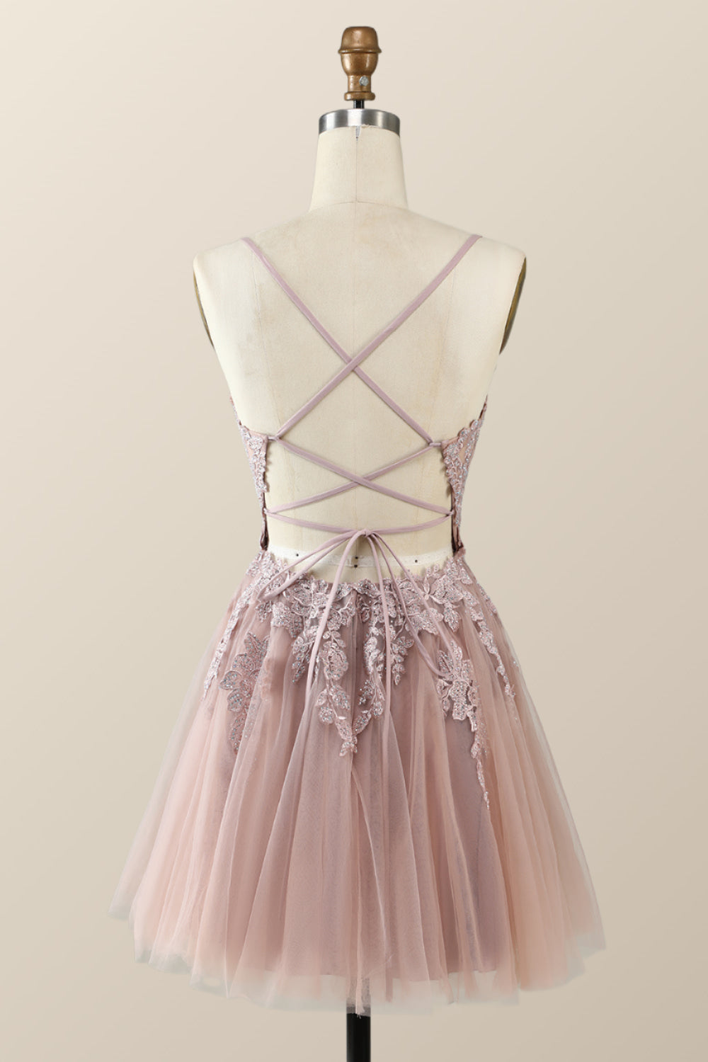 Emerald Green Appliques A-line Short Homecoming Dress