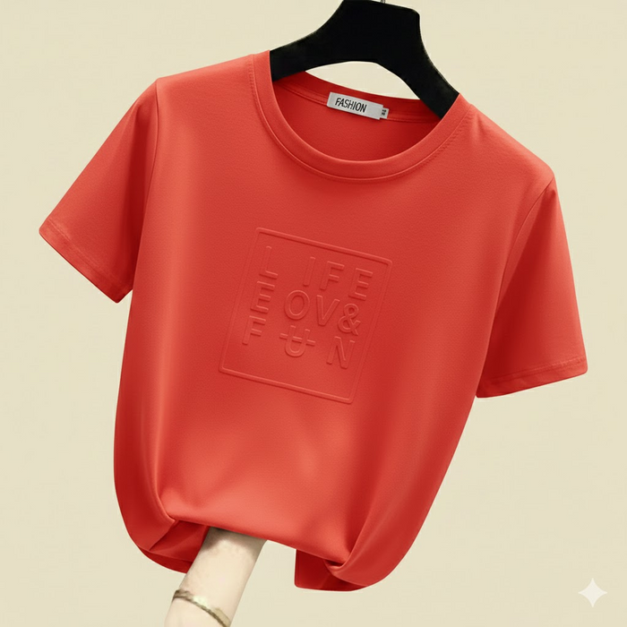 MF07739 Trendy 3D Edge T shirt