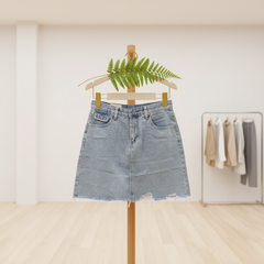 ML07868 Short Jean Skirt ( Export Clothing )