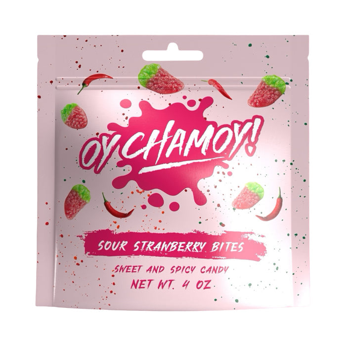 Oy Chamoy! Sour Strawberry Bites 4 Oz.