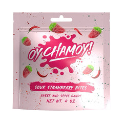 Oy Chamoy! Sour Strawberry Bites 4 Oz.