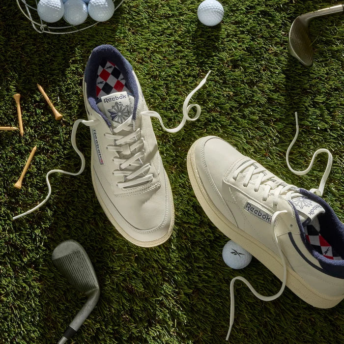 Reebok Club C Golf (Chalk/Chalk/Navy)